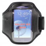 Wholesale Samsung Galaxy S4 S3 Slim Fit Armband (Black)
